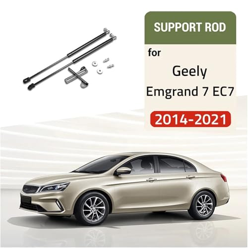 Compatible With Geely Emgrand 7 EC7 2014-2021 Refit Bonnet Hood Gas Shock Lift Strut Bars Support Rod Spring Bracket Car-styling(Dark Grey) - color: Dark Grey