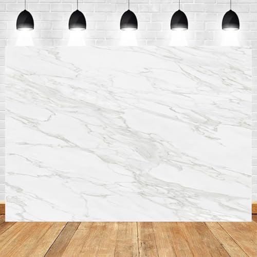 5x3ft White Marble Backdrop Photography Background for Birthday Party Wedding Event Decoration Photo Booth Props Studio Shooting Banner - color: Color 15, size: 5x3ft