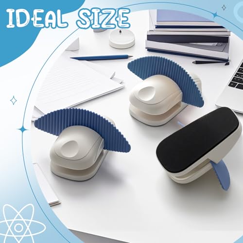 Faccito 3 Pcs Paper Holder Stand for Typing Non-Slip Mat Desktop Folder Document Holder with Anti-Slip Pads Portable Copy Stand Desktop Clamp for A4 Paper Office Reading (Blue) - color: Blue