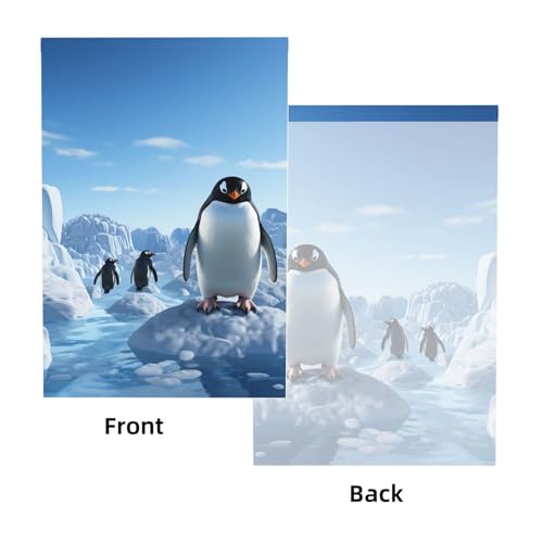 Penguin Antarctica Ice Backdrop Background for Photography 5x7ft Photobooth Professional Photo Backdrop Curtains Video Photography Studio Photo Backgrounds Banner Booth Background Screen Parties - color: Penguin Antarctica Ice