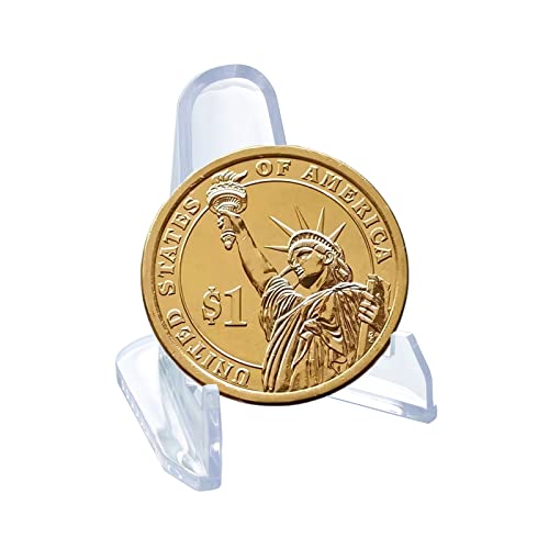 25 Packs(1.4 Inch) Acrylic Easel Stands Display Stands/Plate Stands Coin Display Easel Holder for Air-Tite Coins Pocket Watches Capsules Challenge Medals Casino Chips , Photo Display,Baseball Sports - size: 25 PCS / 1.4"