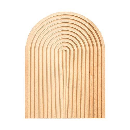 Creative Arch Bread Dessert Tray Wavy Wood Carving Board Cheese Fruit Cake Snacks Platters Serving Tray Photo Props Decoration