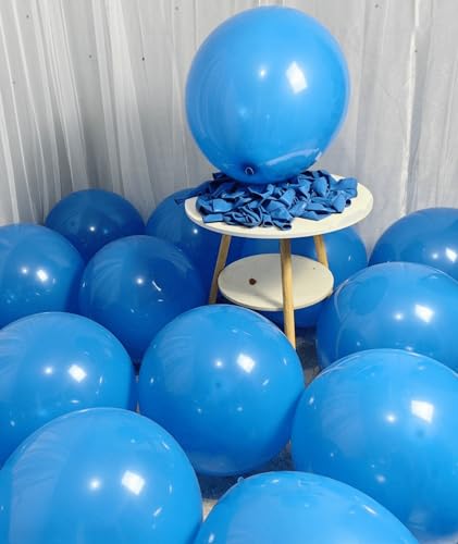 90 Pack Blue Balloons 18 Inch Blue Latex Big Balloons for Party Decorations and Events - color: Blue, size: 18 inch