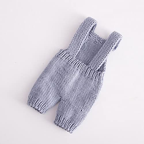 Zeroest Baby Photography Props Boy Girl Photo Shoot Outfits Newborn Crochet Infant Knitted Clothes Mohair Outfit - color: Grey Blue