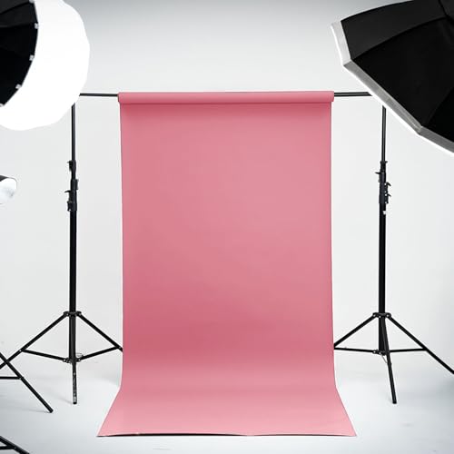 Kate Seamless Paper Backdrop for Photography Solid Pink Backdrop Paper (53''x32.8' Baby Pink) - color: Baby Pink, size: 53''x32.8'