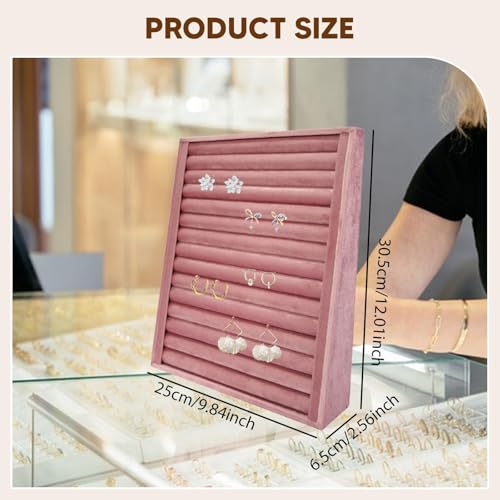 Colaxi Jewelry Storage Organizer Jewelry Holder Vertical Tray Display Stand for Showcase Vanity Table Dresser, Rings Holder - color: Rings Holder
