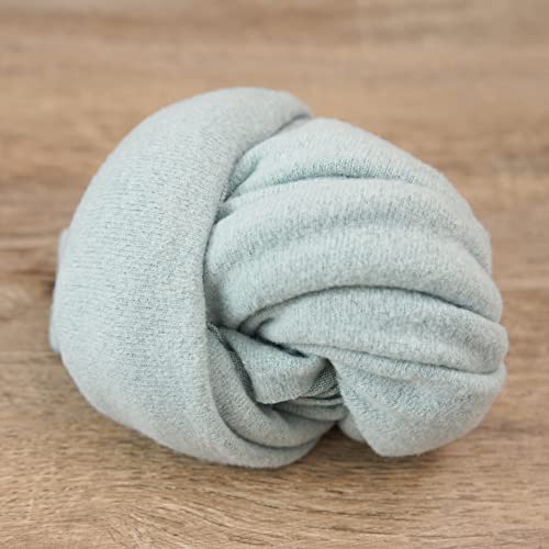 Zeroest Newborn Photography Wraps with Hat Baby Photo Outfit Girl Stretch Blanket Infant Boy Props for Baby Photo Shoot - color: Green