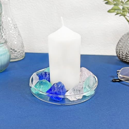 Plymor 4" x 4" Round Glass Display Tray, Pack of 2 - size: 4" x 4"