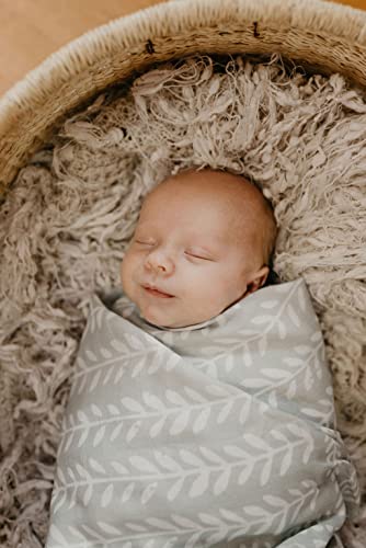 Mini Wander Swaddles for Newborns Muslin Swaddle Blankets - Breathable Soft Gender Neutral Receiving Blanket Baby Essentials | 47 x 47 Cotton - (Tapestry (Green Spruce) - color: Tapestry (Green Spruce)