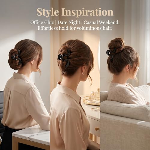 Clip for Women, Irregular Hair Claw Clips, 7.8cm Decorative Shark Clip for Updo Bun Ponytail Daily Styling, Strong Hold Non-slip Barrettes (Leopard) - color: Leopard