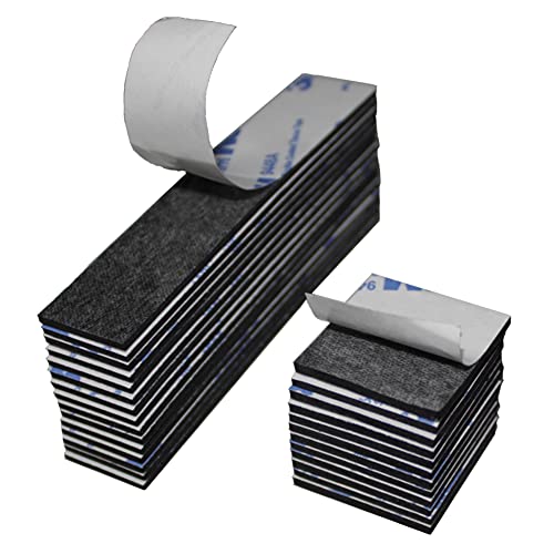 Double Sided Foam Tape, Double Sided Mounting Tape,130PCS, Heavy Duty Sticky Adhesive Tape, Include Strip and Square, for Crafts,Mixtiles, Photos, Walls, Home Decoration (Black)