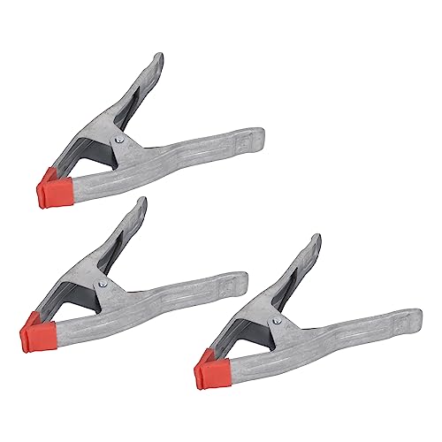 9 Inch Iron Galvanizing A Shape Spring Clamp 3PCS, Woodworking Clip for Fixing Tarpaulins, Lids, Photography Backgrounds