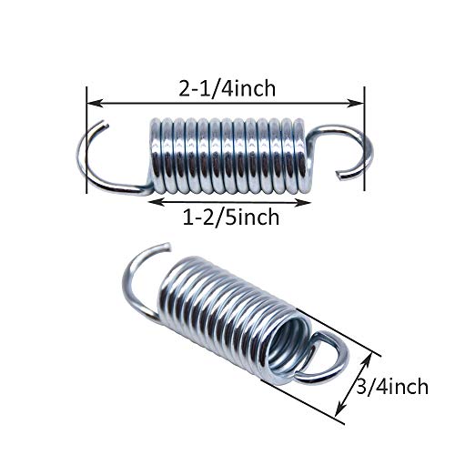 Yoogu 2-1/4inch (6Pcs) Furniture Mechanism Extension Tension Springs Replacement for Recliner Sofa Chair Bed