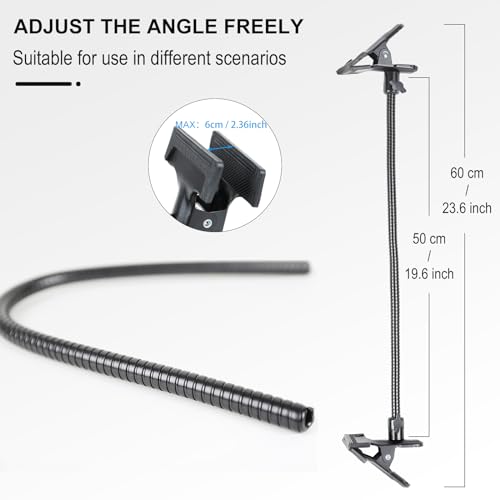 Photo Studio Lighting Light Stand Clamps Background Clip Gooseneck Tube Small Size Reflector Holder - color: C5060