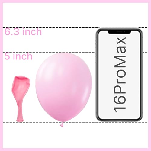 PartyWoo Baby Pink Balloons 50pcs 5 Inch Pastel Pale Light Pink Latex Helium Balloons for Baby Shower Gender Reveal Engagement Bachelorette Easter Bridal Shower Birthday Party Decorations Pink-Q05 - color: Pink-q05, size: 5 inch