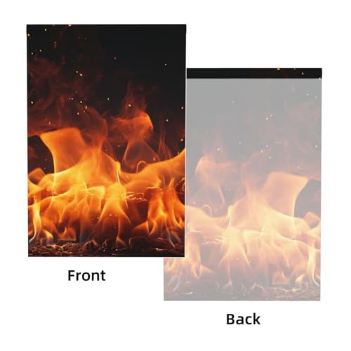 Dancing Fire Backdrop Background for Photography 5x7ft Photobooth Professional Photo Backdrop Curtains Video Photography Studio Photo Backgrounds Banner Booth Background Screen Parties - color: Dancing Fire