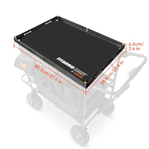 TARION Video Production Cart Accessories - Foldable Top Shelf Workstation with Mouse Pad- Upgraded with Wider Higher Laptop Platform for Titanrig Cart Base - Pro Top Shelf - style: Accessory - Pro Top Shelf