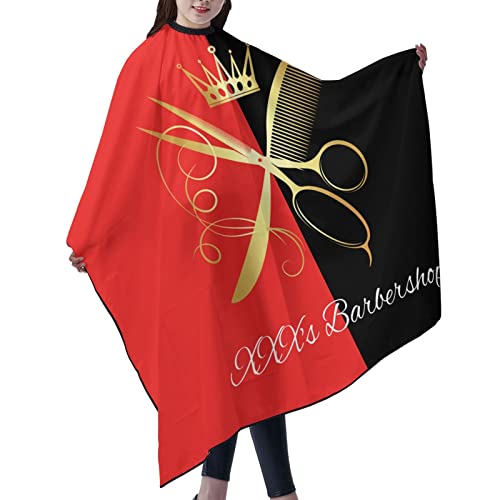 Custom Waterproof Barber Cape Personalized Text Barber Shop Salon Cape for Men Customized Hair Cutting Cape - color: Barber2