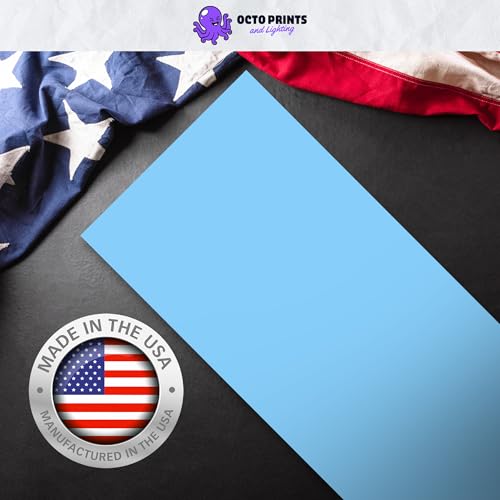 OCTO LIGHTS Magnetic Light Covers for Ceiling Lights Classroom Fluorescent Light Covers Solid Medium Blue 2x4 Ceiling Light Cover for Classroom Lights, Office, and Medical Spaces (Pack of 1) - color: Medium Blue