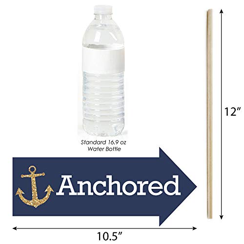 Big Dot of Happiness Funny Last Sail Before The Veil - Nautical Bridal Shower and Bachelorette Party Photo Booth Props Kit - 10 Piece - color: Last Sail