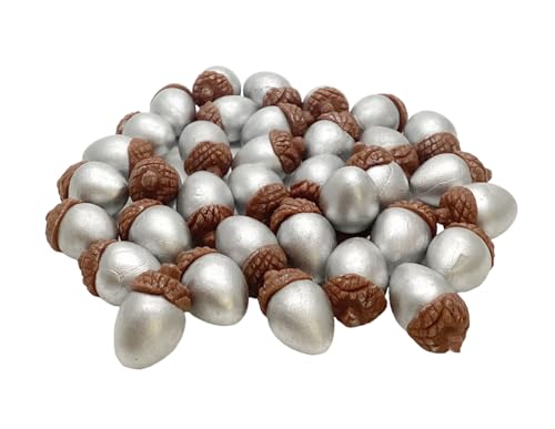 Mini Acorns for Crafts15 Silver Acorn Garden Display Minimal Decoration