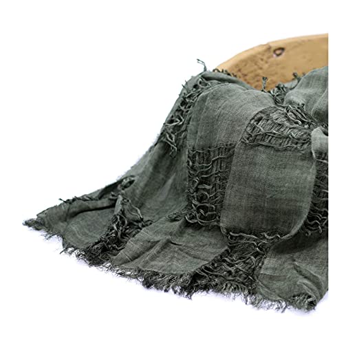 Honra Orraphtstu Newborn Photography Props Baby Photo Posing Wraps Girls Boys Photoshoots Blanket Vintage Fringed Texture Layers (Green) - color: Green