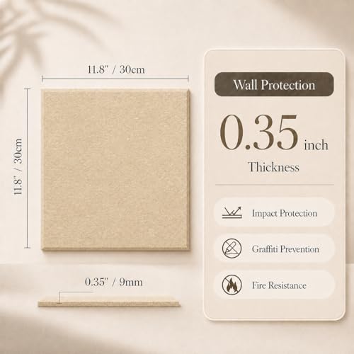 Large Cork Boards for Walls – 36" x 24" Self Adhesive Felt Wall Tiles, Ideal for Office Black Bulletin Board, Easy to Install Pin Board Photo Board(Beige) - color: Beige, size: 24" X 36"