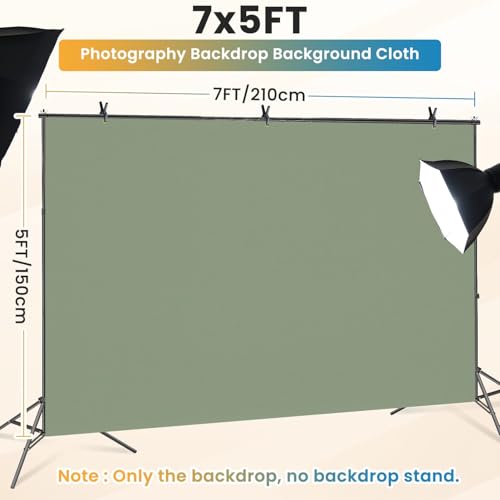 5x7ft Photography Backdrop Minimalist Solid Green Texture Photo Backdrop Photography Background for Photoshoot Portrait Video Party Photo Studio Prop Booth - color: Color4