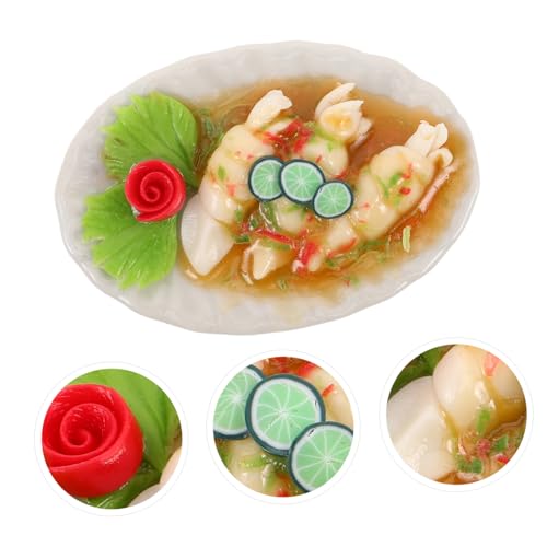 Yardwe Ceramic Miniature Model for Dollhouse Decor Detail Kitchen Accessory for DIY Miniature Kits and Photography Props for Mini Dollhouse Food Collections
