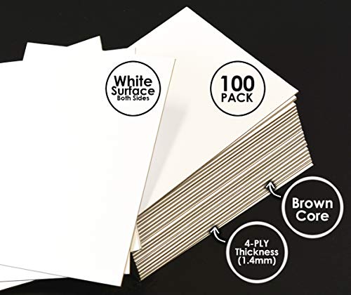 Golden State Art, 8x10 Backing Board Only, 4-Ply Thick 100 Single Backer Boards for Frame, Photo, Print - color: 100 Pack, size: 8x10