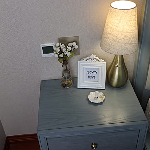 Ceramic White Mandala Jewelry Holder Decorative Ring Holder/Trinket Tray Engagement Wedding Birthday Gifts for Women Her - color: White