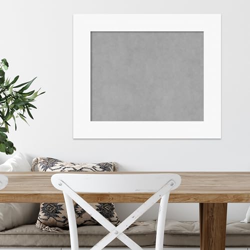Amanti Art White Framed Magnetic Board 21x25 Small Vision Board for use with Magnets, 100% Metal Sheet to Display Items as Office Decor or for Home Organization in mudroom, Kitchen or Kids Room - color: Basic White, size: 25"W x 21"H