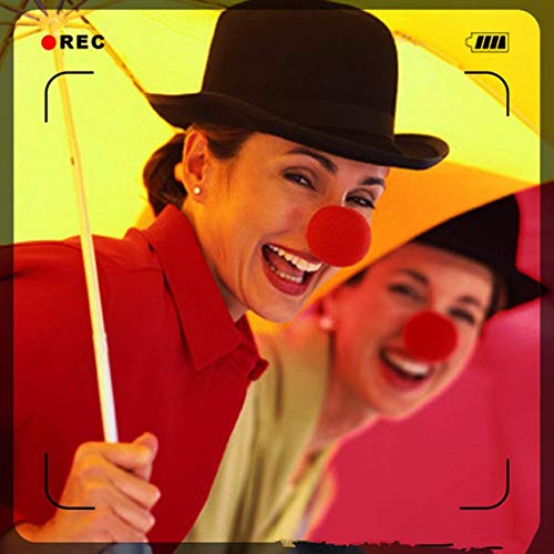 TIHOOD 35PCS 2"x2" Red Circus Clown Nose Bulk for Party Halloween Costume Supplies Christamas - style: 35PCS