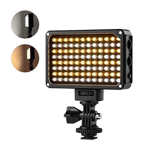 GVM Bicolor Camera Light, Portable LED Video Light with Rechargeable Battery & Magnetic Soft Light Panel, Photography Lighting for All SLR Cameras Nikon, Canon, Sony, Pentax, Panasonic and Tripods
