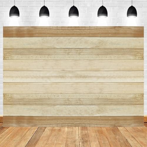 5x3ft Wooden Plank Rustic Wood Backdrop Natural Photography Background Wedding Banner Decoration Baby Shower Portrait Photo Booth Prop - color: color 23, size: 5x3ft