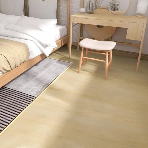 Luxury Thicken Wood Grain Peel and Stick Floor Tiles Self-Adhesive Vinyl Flooring Roll-DIY Easy for Wall and Floor,Hard Surface/Waterproof/Anti Slip (Raw Wood Color, 17.72 "W x 118" L) - color: Raw wood color, size: 17.72 "W x 118" L