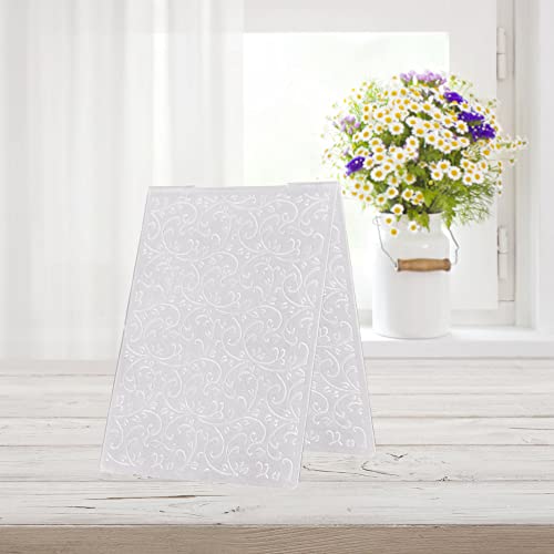 3-D Textured Impressions Background Embossing Folder, Lace Vine Pattern Plastic Embossing Folder Template for Card Making Scrapbooking Paper Craft Album Stamps DIY Décor