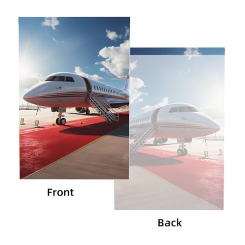 Red Carpet Airplane Backdrop Background for Photography 5x7ft Photobooth Professional Photo Backdrop Curtains Video Photography Studio Photo Backgrounds Banner Booth Background Screen Parties - color: Red Carpet Airplane