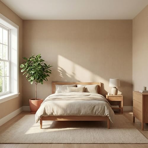 WADILE Grasscloth Peel and Stick Wallpaper 15.7in x 196.8in, Textured Contact Paper for Cabinets, Faux Linen Wall Paper Pull and Stick, Fabric Vinyl Wallpaper Self Adhesive Khaki - color: Khaki, size: 15.7" x 196.8"