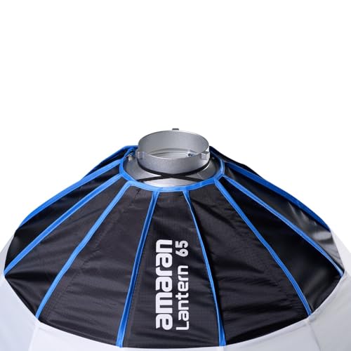 Amaran Lantern 65 Softbox,360 Soft Light Source Quick-Build Press Mount for Amaran COB Lights and Other Bowens Mount for 100d/200x/300c/150c/300x/300d - size: Medium