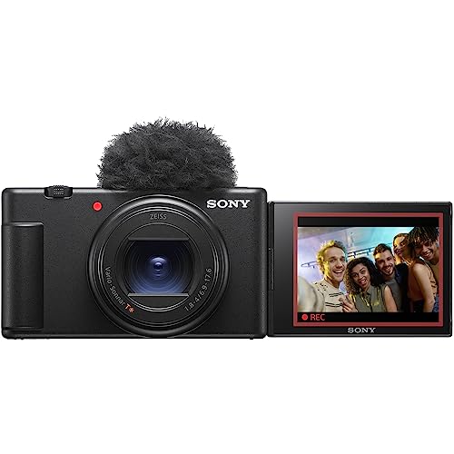Sony ZV-1 II Vlog Camera with 4K Video & 20.1MP for Content Creators and Vloggers Black ZV-1M2/B Bundle with Deco Gear Case + 64GB Memory Card + Grip/Tripod 2 in 1 + Software + Accessories Kit - color: Black, style: w/ Standard Accessories Kit