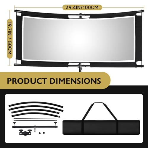 Clamshell Light Reflector/Diffuser with Carrying Case,40"X20" (4 Color in 1) Arclight Curved Eyelighter Lighting Diffuser for Photography Portrait Studio Video Shooting,Black/White/Gold/Silver - size: 40"X20"