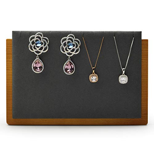 Jewelry Tray Solid Wood Display Stand Necklace Organizer Display Props Tray WSM (WSM02702) - color: WSM02702