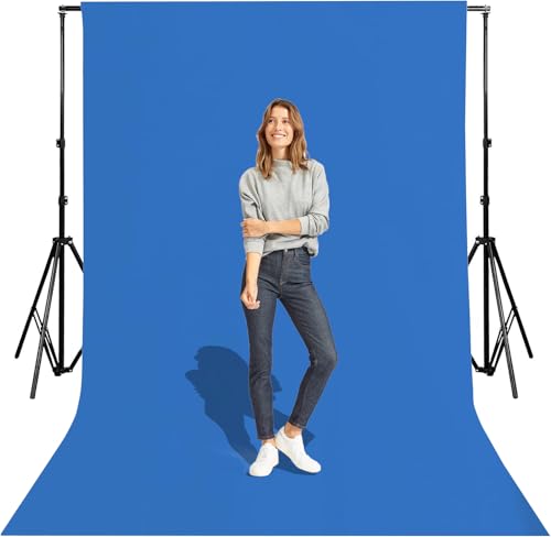 10x7 Ft Blue Screen Backdrop Background for Photography, Polyester Photo Backdrop for Photoshoot, Party, Video and Television Photography Backdrops Light Blue Backdrop - color: Blue, size: 10 x 7 ft