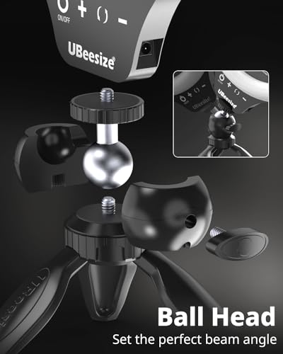 UBeesize 12" Desk Ring Light with Stand & Phone Holder - Adjustable Studio Light for Photography,Zoom Meetings, YouTube, TikTok, Live Streaming - style: Smart Touch Model