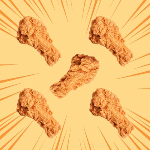 5 Pcs Simulated Chicken Legs Fake Food Model Simulated Model Lifelike Fake Fried Chicken Kitchen Home Party Decoration Display Photography Props