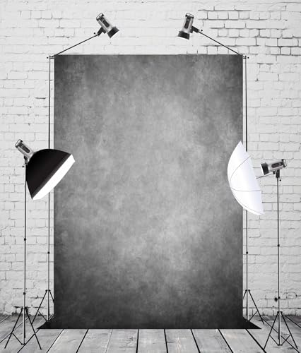 Fabric 3x5ft Solid Color Backdrop Theme Retro Marble Texture Gray Soft Light for Baby Shower Children Adult Personal Portrait Photography Background Wedding Wall Hanging Decoration Props - size: 3x5FT