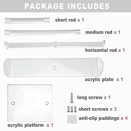 Acrylic Headband Holder, 2-Tier Hair Accessories Organizer Clear Stand for Girls - style: 2 Tier