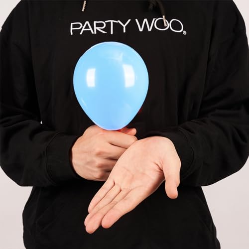 PartyWoo Light Blue Balloons 50pcs 5 Inch Small Mini Baby Pastel Sky Aqua Blue Balloons for Graduation Baby Shower Gender Reveal Weddings Anniversary Birthday Bachelorette Party Decorations Blue-Y4 - color: Blue-y4, size: 5 inch