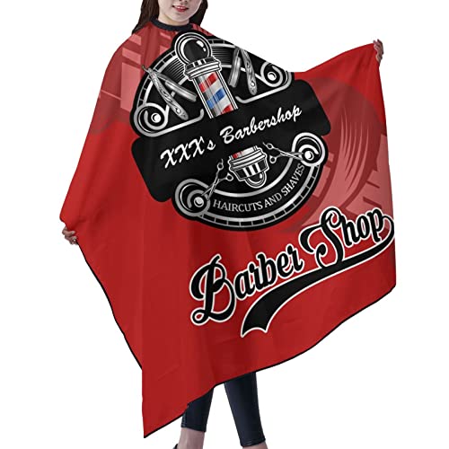Custom Barber Cape, Personalized Haircut Salon Cape for Men - color: Salon Barber-25